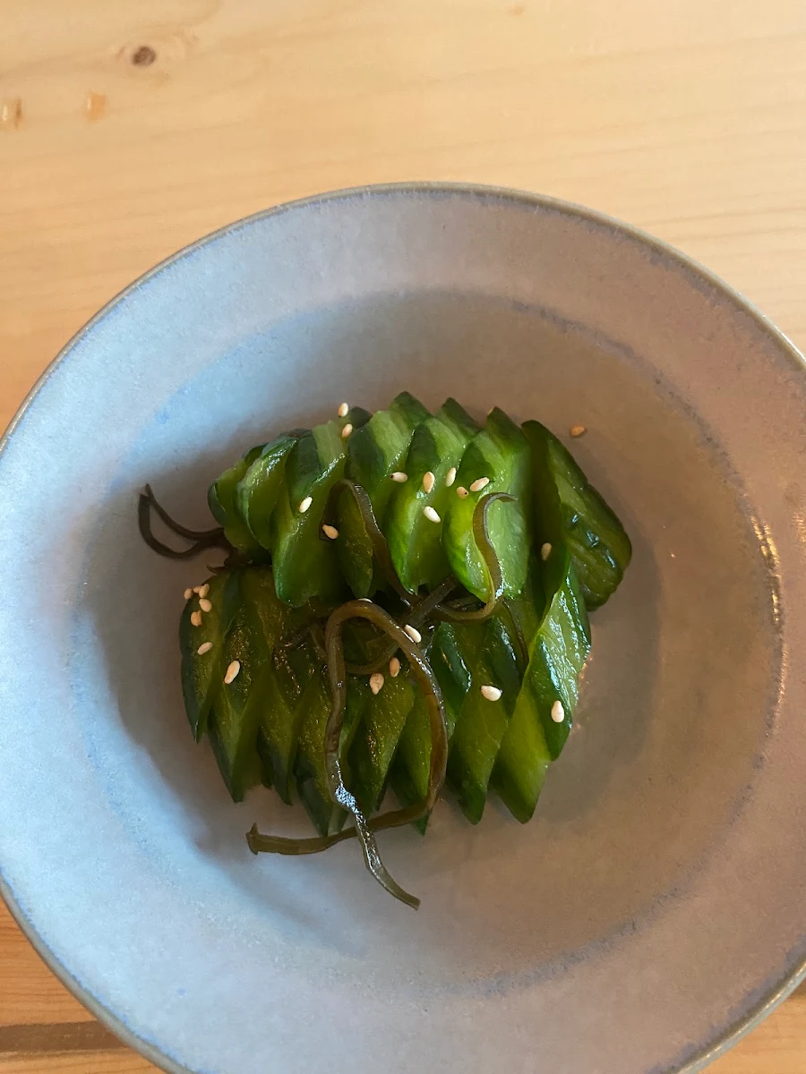 karashi cucumber 胡瓜の辛子漬け, Kaminari Ramen Bar